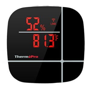 TP90 WiFi Wireless Temperature and Humidity Monitor Display