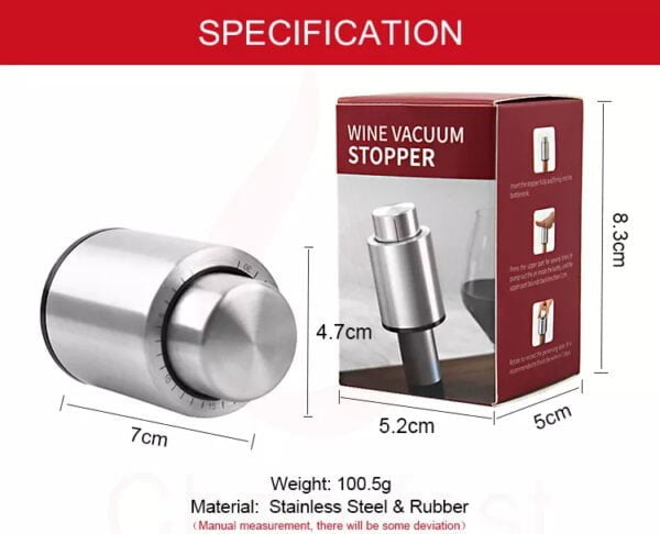 Wine Vacuum Top Stopper specification