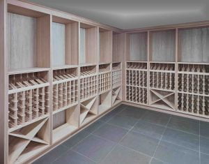 Modular wine racking with Cabinetry corner