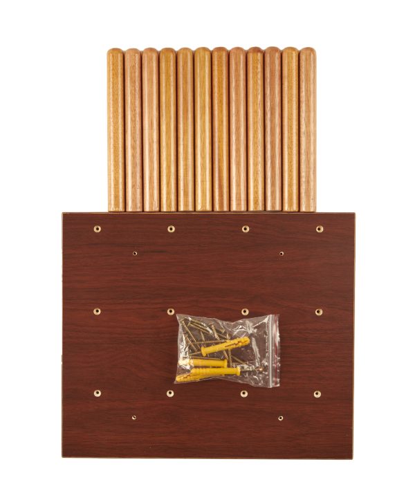 Veneer Peg Board with Solid Wooded Pegs.